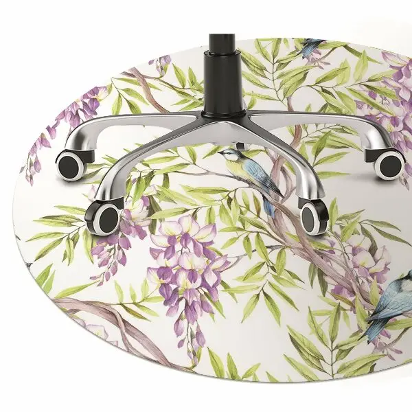 Tapis de chaise de bureau Oiseaux sur la branche