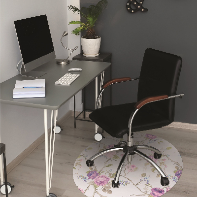 Tapis de chaise de bureau Les arbres en fleurs