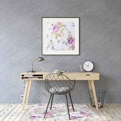 Tapis de chaise de bureau Les arbres en fleurs