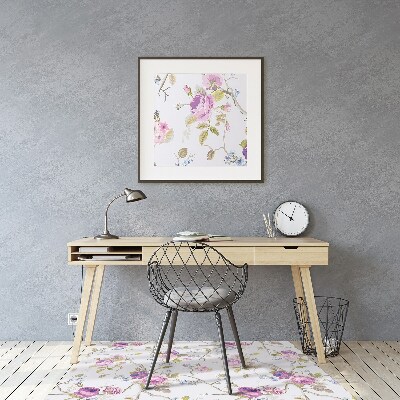 Tapis de chaise de bureau Les arbres en fleurs