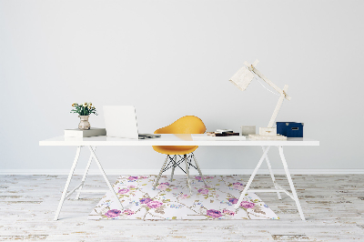 Tapis de chaise de bureau Les arbres en fleurs