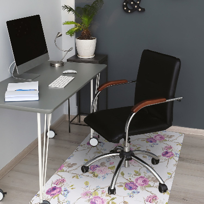 Tapis de chaise de bureau Les arbres en fleurs