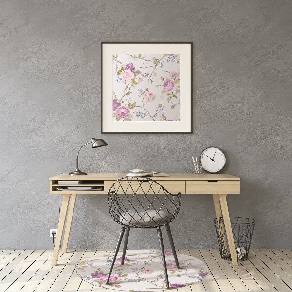 Tapis de chaise de bureau Les arbres en fleurs