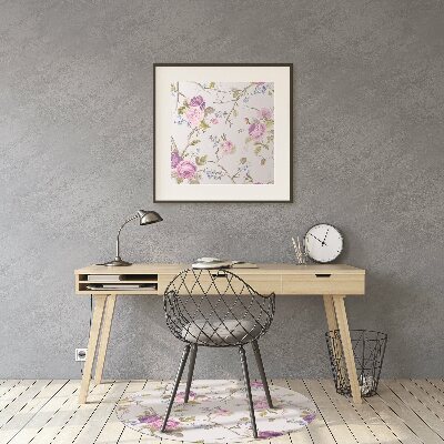 Tapis de chaise de bureau Les arbres en fleurs