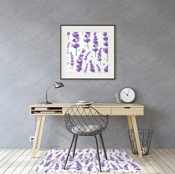 Tapis de chaise de bureau Lavande
