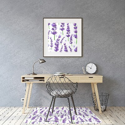 Tapis de chaise de bureau Lavande