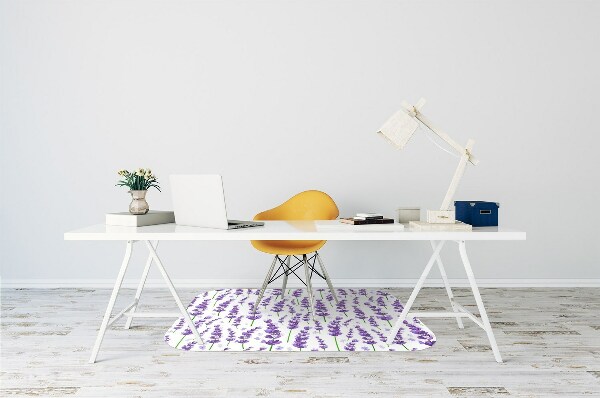 Tapis de chaise de bureau Lavande