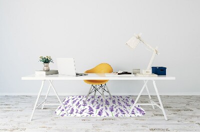 Tapis de chaise de bureau Lavande