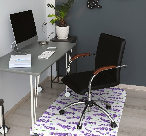 Tapis de chaise de bureau Lavande