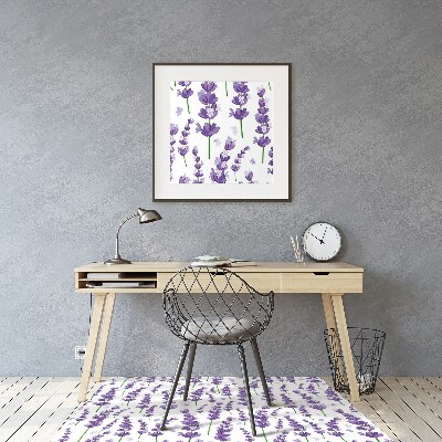 Tapis de chaise de bureau Lavande