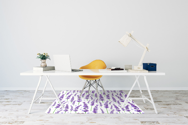 Tapis de chaise de bureau Lavande