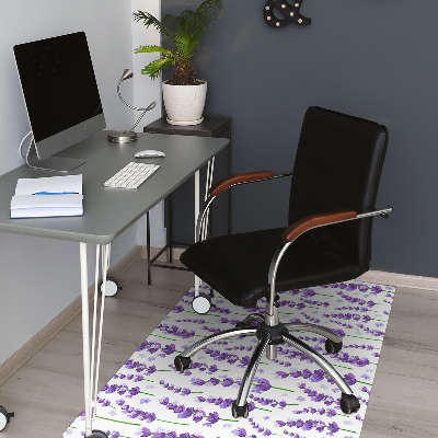 Tapis de chaise de bureau Lavande