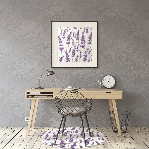 Tapis de chaise de bureau Lavande