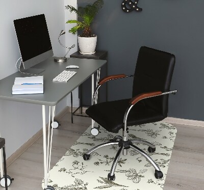 Tapis fauteuil bureau do biura Fleurs esquissées