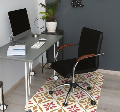 Tapis pour chaise de bureau Motif floral