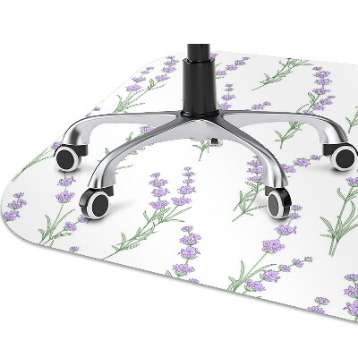 Tapis pour chaise de bureau Fleurs de lavande