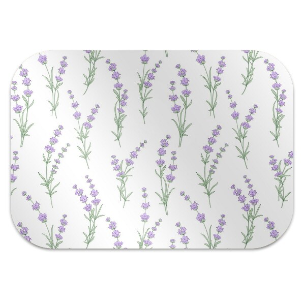 Tapis pour chaise de bureau Fleurs de lavande