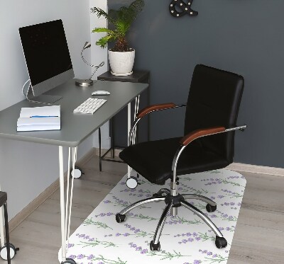 Tapis pour chaise de bureau Fleurs de lavande