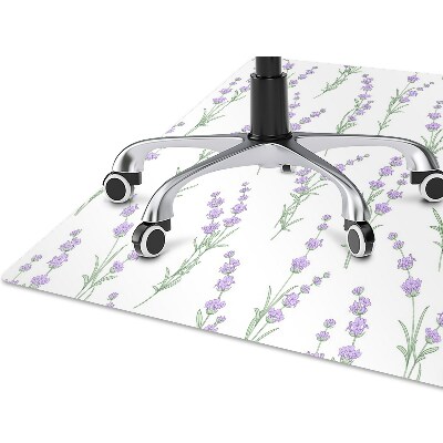 Tapis pour chaise de bureau Fleurs de lavande