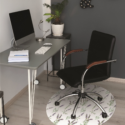 Tapis pour chaise de bureau Fleurs de lavande