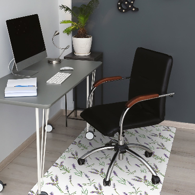 Tapis pour chaise de bureau Fleurs de lavande