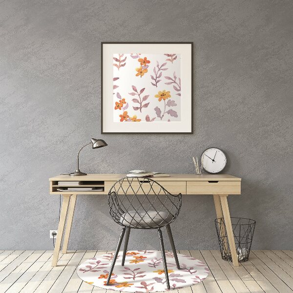 Tapis protège sol Fleurs peintes