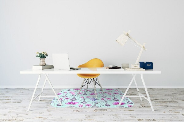 Tapis pour chaise de bureau Crocus avec des oignons