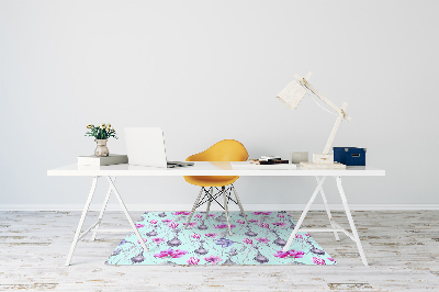 Tapis pour chaise de bureau Crocus avec des oignons