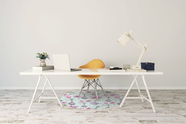 Tapis pour chaise de bureau Crocus avec des oignons