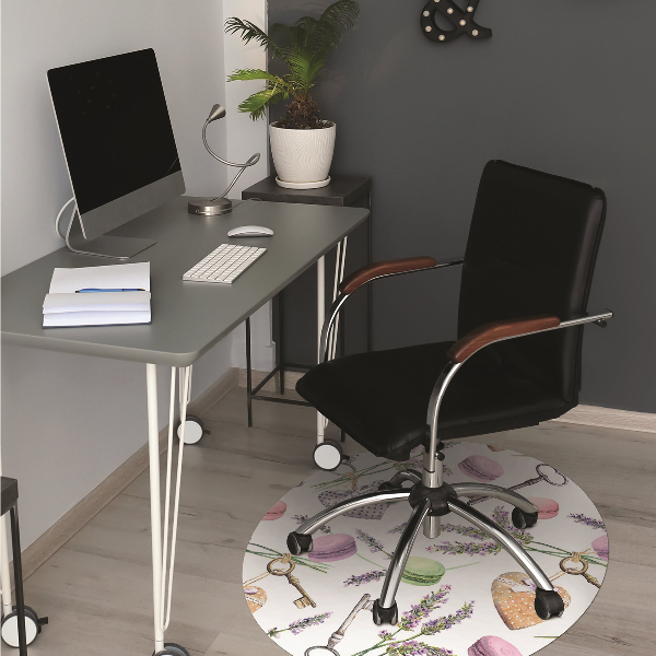 Tapis pour chaise de bureau Vieilles clés rétro
