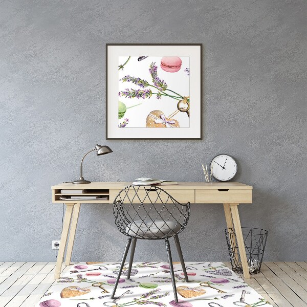 Tapis pour chaise de bureau Vieilles clés rétro