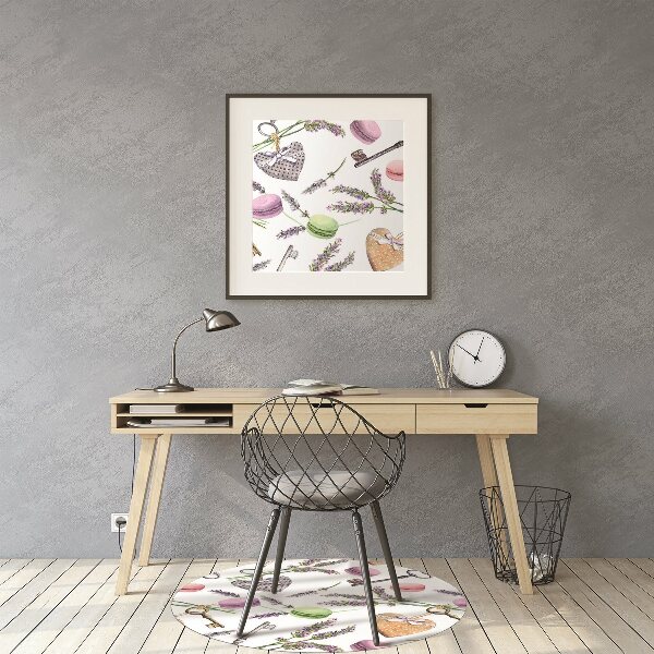 Tapis pour chaise de bureau Vieilles clés rétro