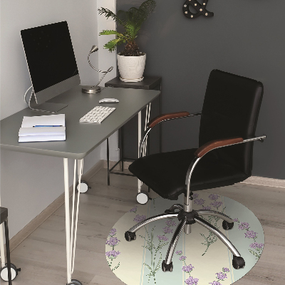 Tapis pour chaise de bureau Fleurs de lavande