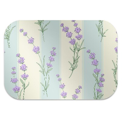 Tapis pour chaise de bureau Fleurs de lavande