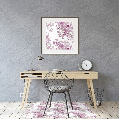 Tapis bureau Fleurs roses