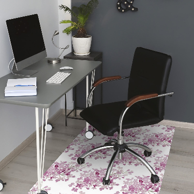 Tapis bureau Fleurs roses