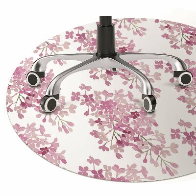 Tapis bureau Fleurs roses