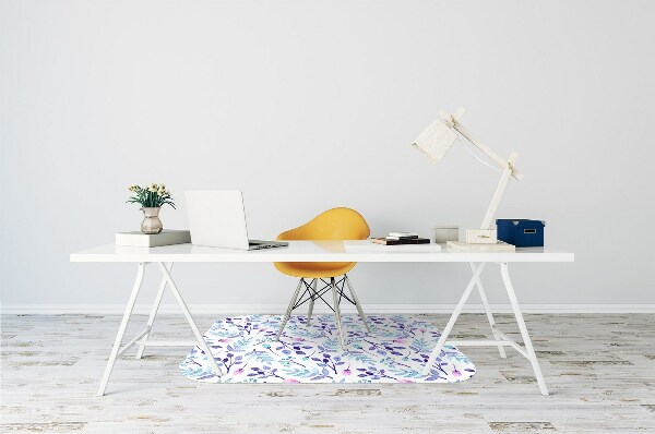 Tapis fauteuil bureau do biura Brindilles violettes