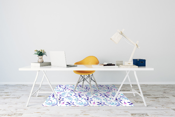 Tapis fauteuil bureau do biura Brindilles violettes
