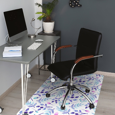 Tapis fauteuil bureau do biura Brindilles violettes