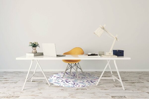 Tapis fauteuil bureau do biura Brindilles violettes
