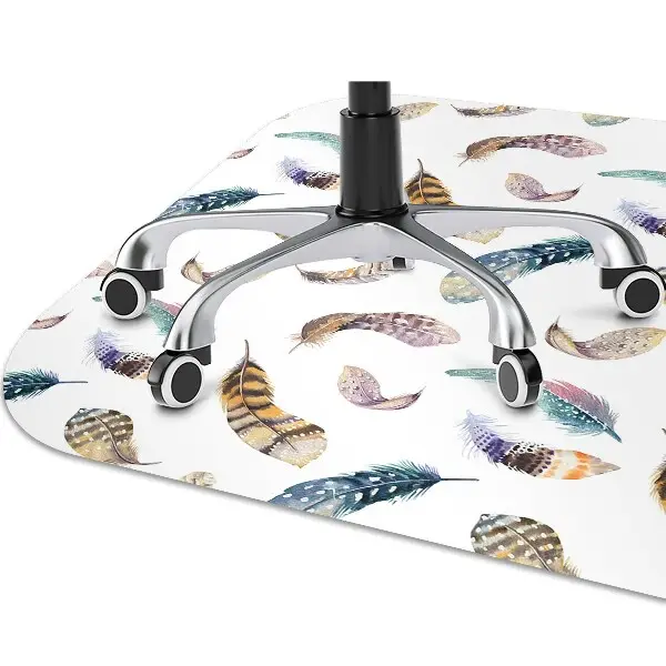Tapis pour chaise de bureau Plumes