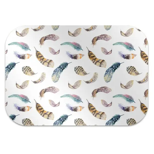 Tapis pour chaise de bureau Plumes