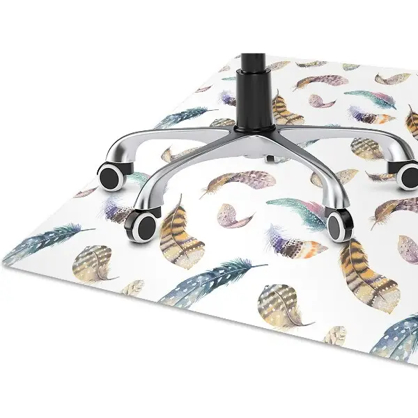 Tapis pour chaise de bureau Plumes