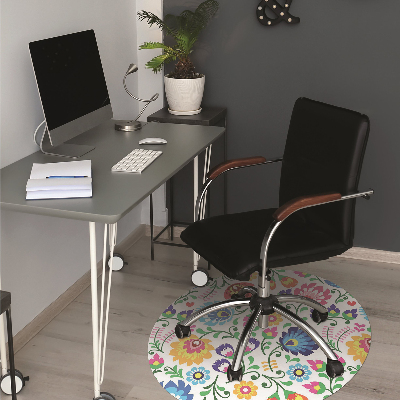 Tapis bureau art folklorique