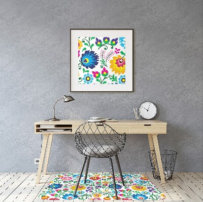 Tapis bureau art folklorique