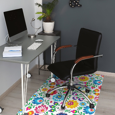 Tapis bureau art folklorique