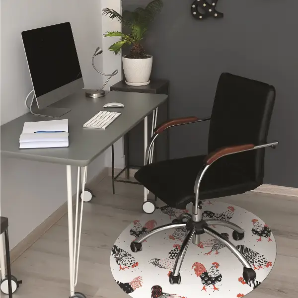 Tapis protège sol Géométrie de coq