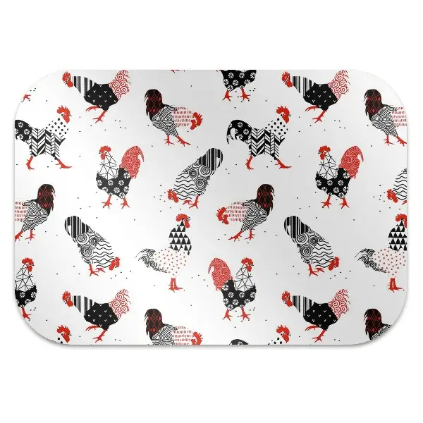 Tapis protège sol Géométrie de coq