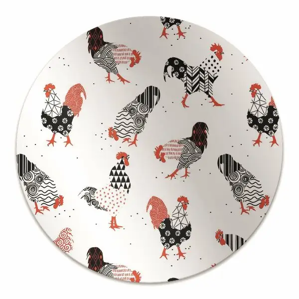 Tapis protège sol Géométrie de coq
